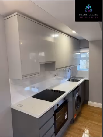 Spotless modern kitchen cleaned by Meems Cleans