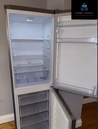 Fridge freezer cleaned inside and out